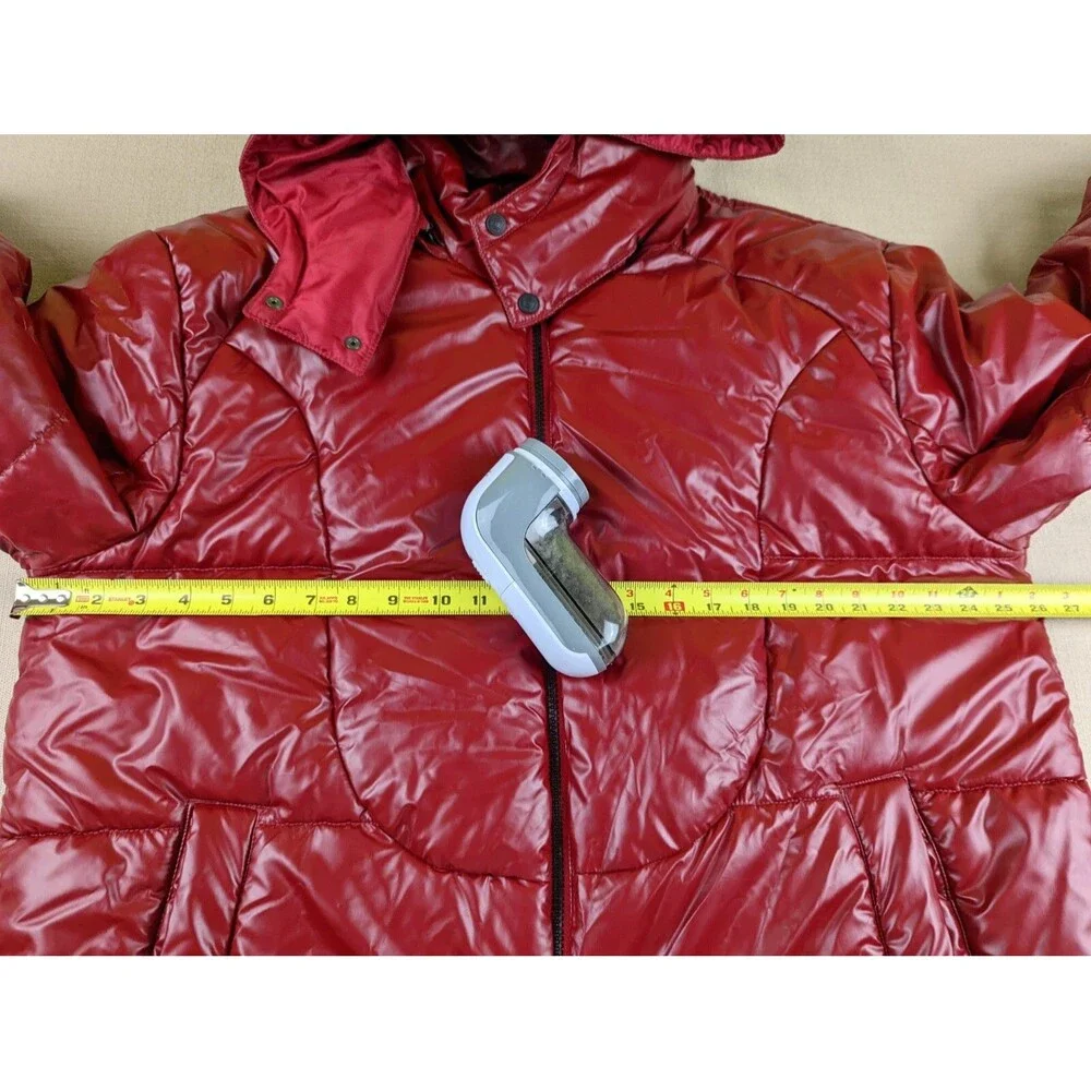 True Religion Quilted Puffer Jacket Shiny Red #103122 Men's 2XL EUC